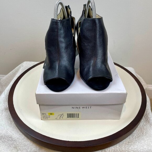 Nine West Shoes - Nine west Black open toe heel Size 9.5